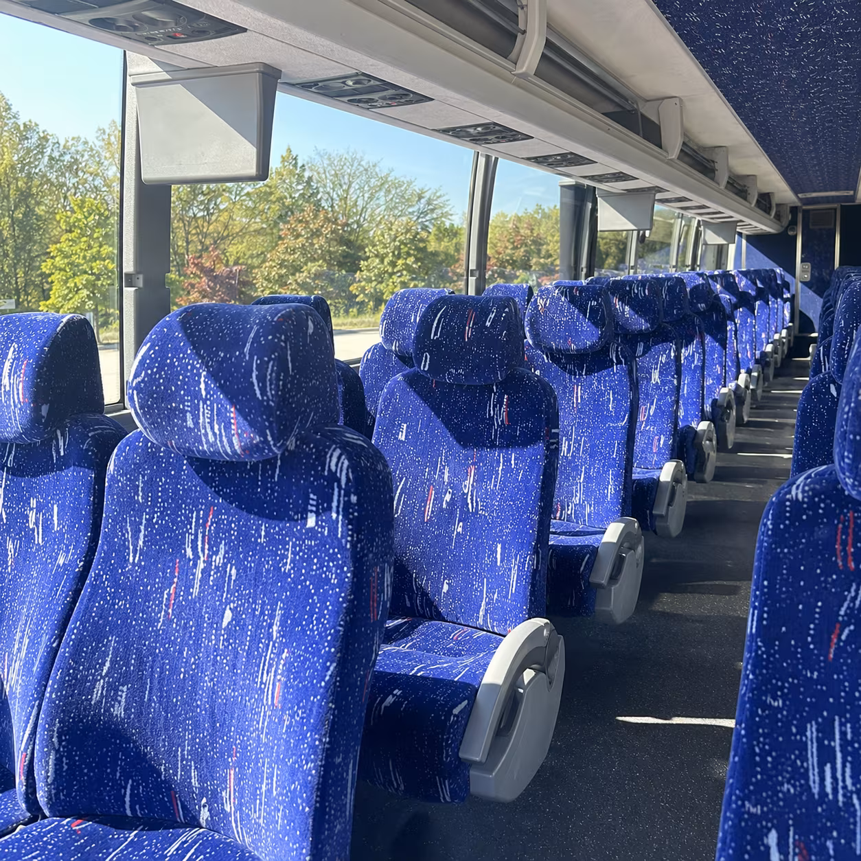 san marcos charter bus rental interior