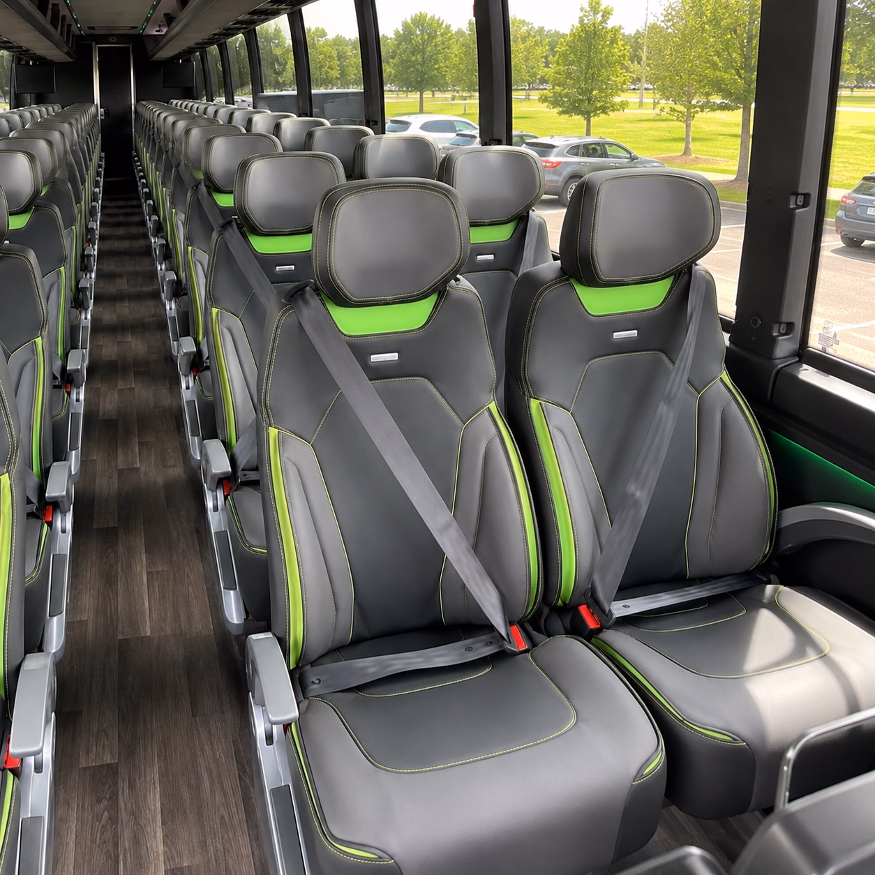 san marcos religious group transportation onboard seating