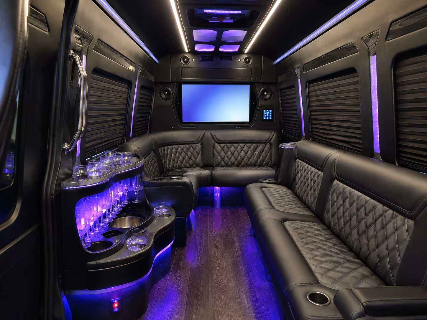 san marcos wedding transportation onboard seating